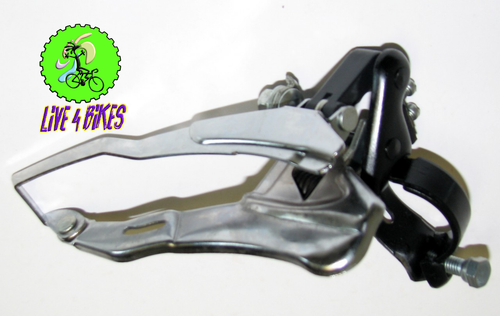 Front Bicycle Derailleur 31.8  Down pull Chrome Chrome