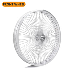 Load image into Gallery viewer, Micargi WH-TR7529140 29"X4"X13GX140H Aluminum Polish Fat Rims Wheel Set