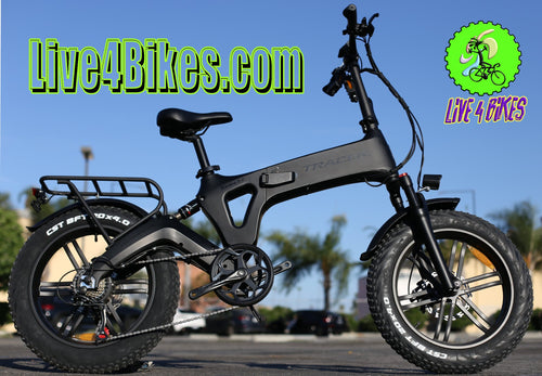 Tracer Kama 2.0 Folding E- Bike 750w 48v Black  - Live4Bikes