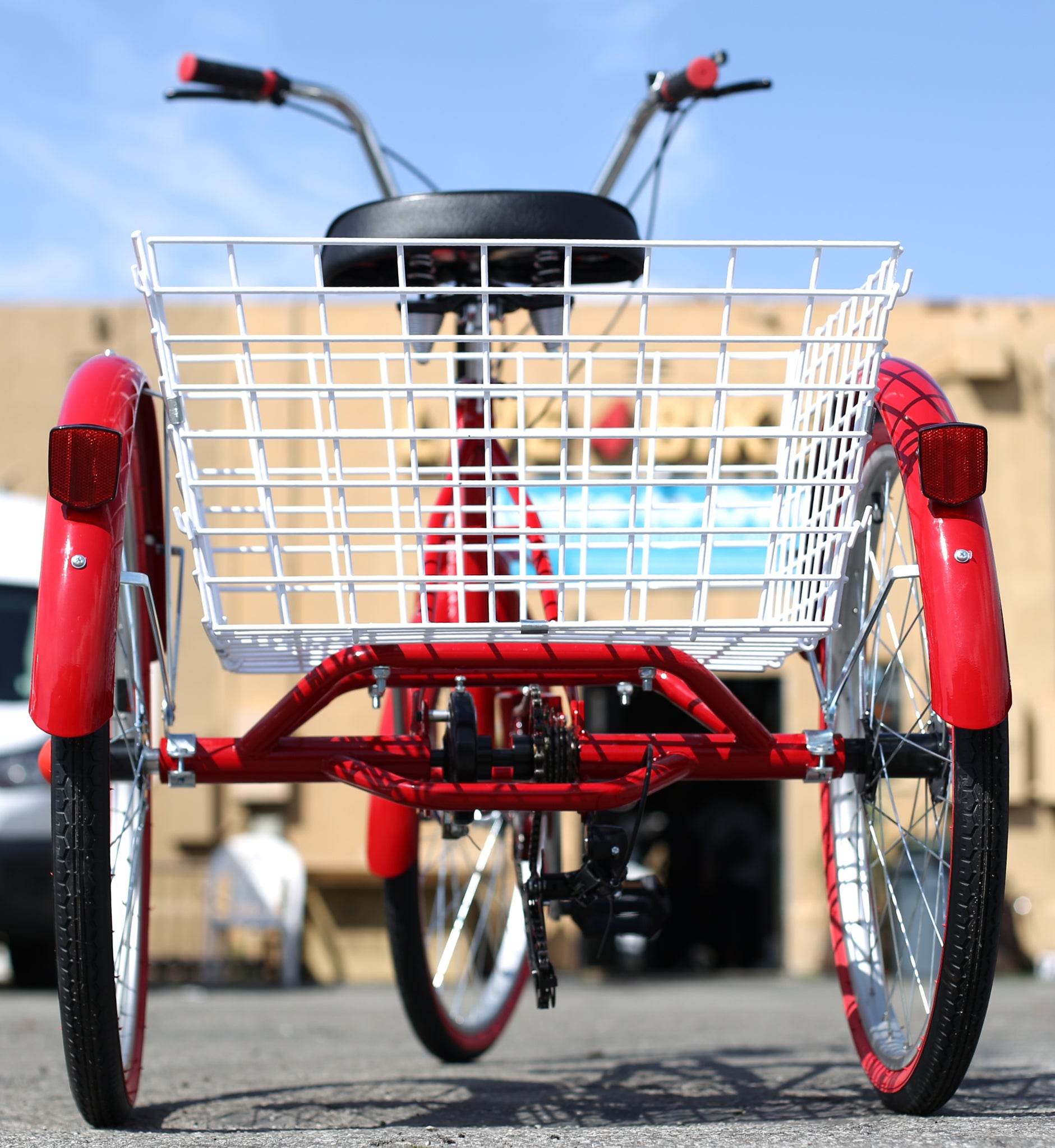 3 speed three wheel bicycle Trike Three Wheeler Adult Veneto 24in Tricycle 7 Speed Red Special Nee – LIVE 4 BIKES