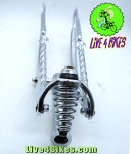 Load image into Gallery viewer, 20in Lowrider Classic Spring Fork 1 Inch W/ Twisted Cage Bars
