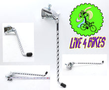 Load image into Gallery viewer, Square Twisted Kickstand Center 10-1/2 Chrome.