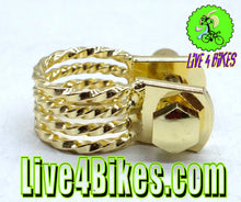 Load image into Gallery viewer, Lowrider Twisted Seatpost Clamp W/Bolt Outer Diameter 25.4mm 600 Gold.