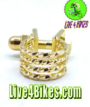 Load image into Gallery viewer, Lowrider Twisted Seatpost Clamp W/Bolt Outer Diameter 25.4mm 600 Gold.