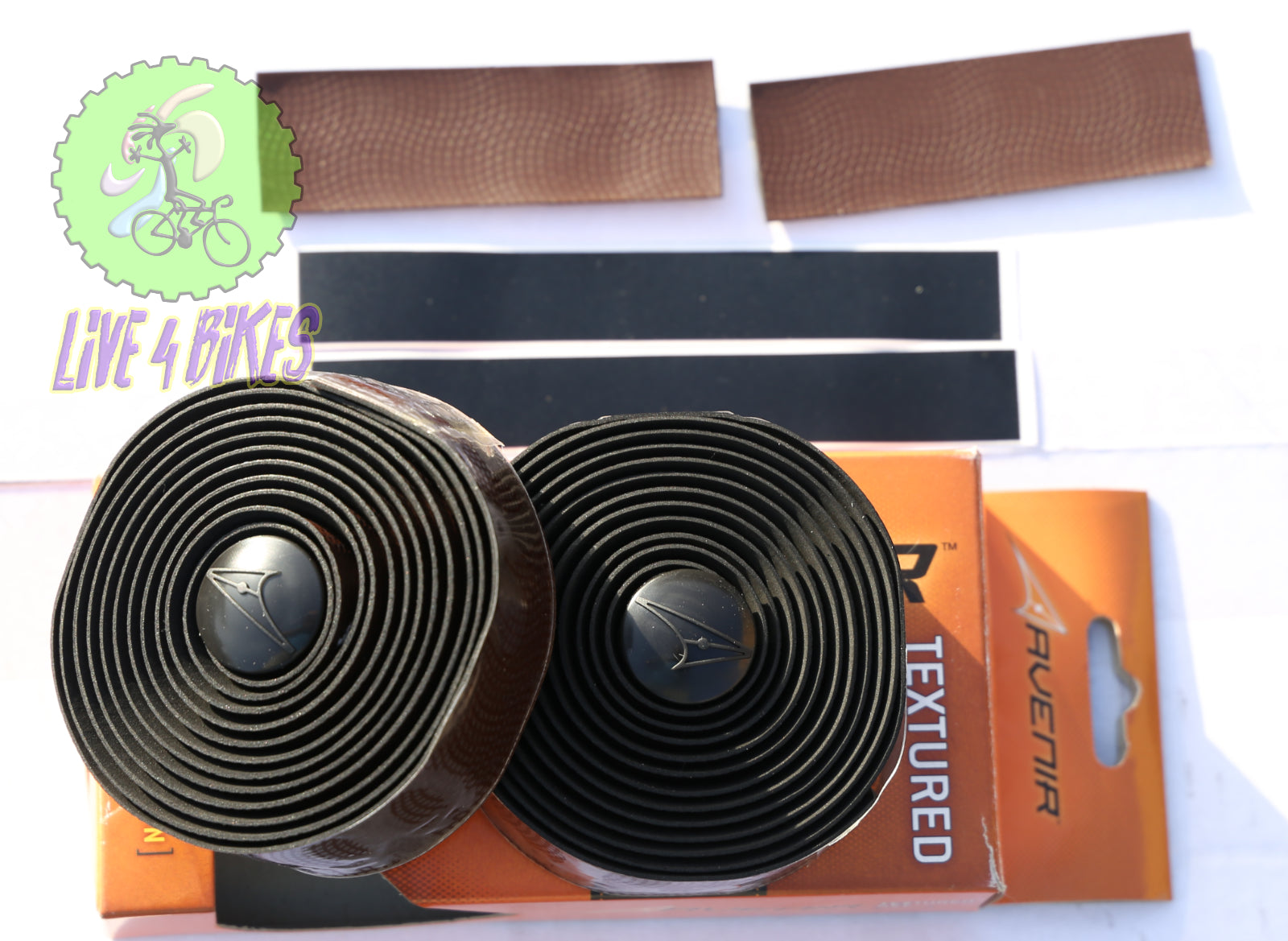 Avenir Brown Gel Handlebar Grip Tape For Road Bike Live4bikes LIVE