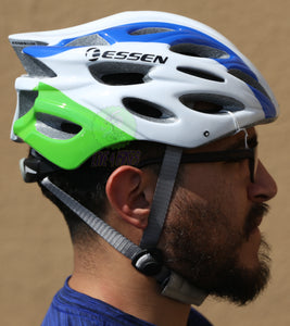 adult bike helmets near me Road Bike Helmet White Blue Green – LIVE 4 BIKES