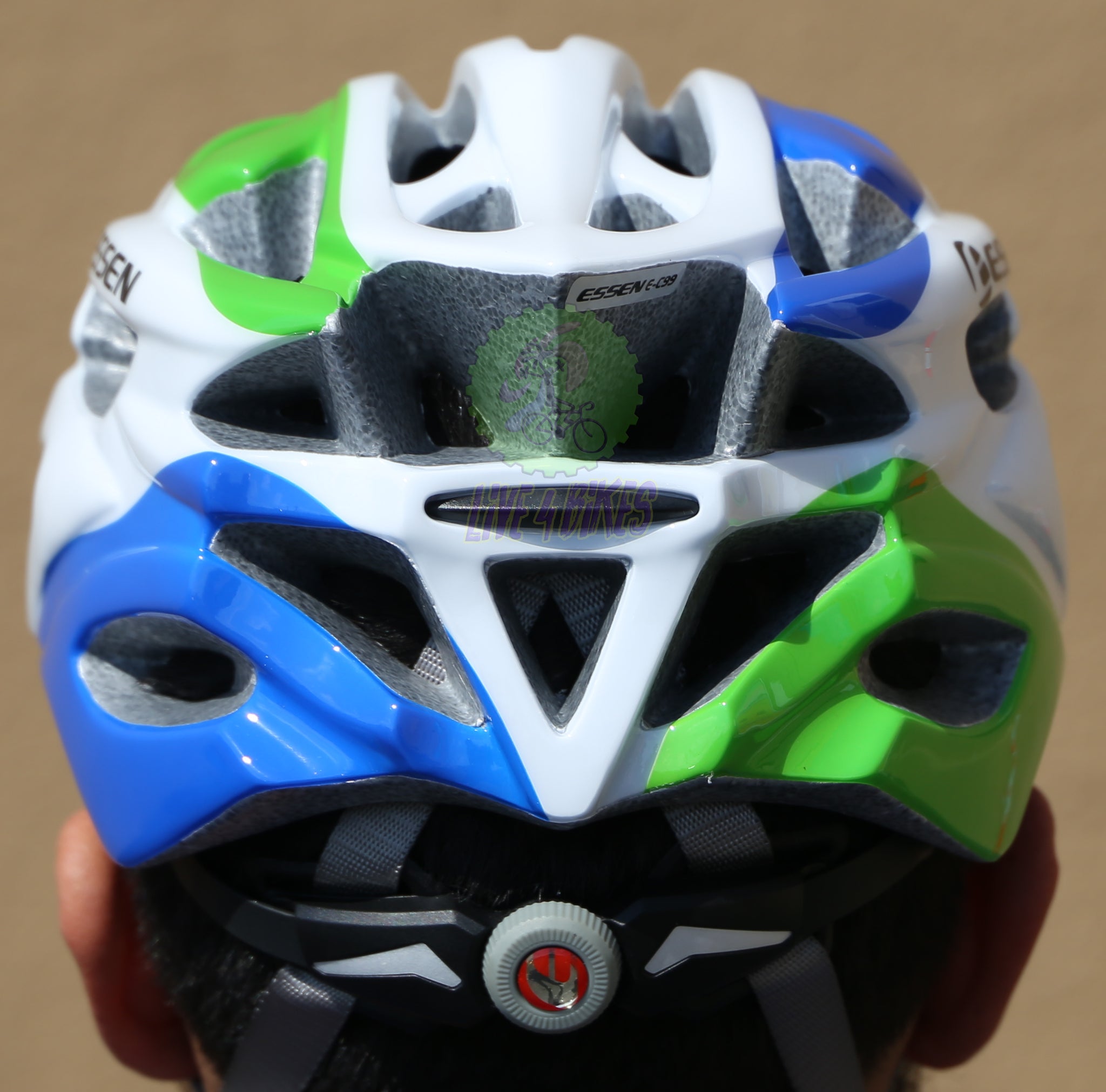 bike gallery helmets Road Bike Helmet White Blue Green – LIVE 4 BIKES