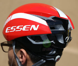 Adult bicycle Helmet Essen Aero Road Bike Helmet Red White Men or Women -Live4Bikes