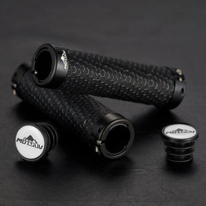 Locking Lock On Honeycomb BMX Bicycle Handlebar Grips Honery bomb -Live4bikes