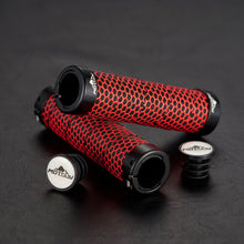 Load image into Gallery viewer, Locking Lock On Honeycomb BMX Bicycle Handlebar Grips Honery bomb -Live4bikes