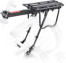 Load image into Gallery viewer, Heavy Duty Bicycle Rear Rack Cargo Carrier with Quick Release - Live 4 Bikes