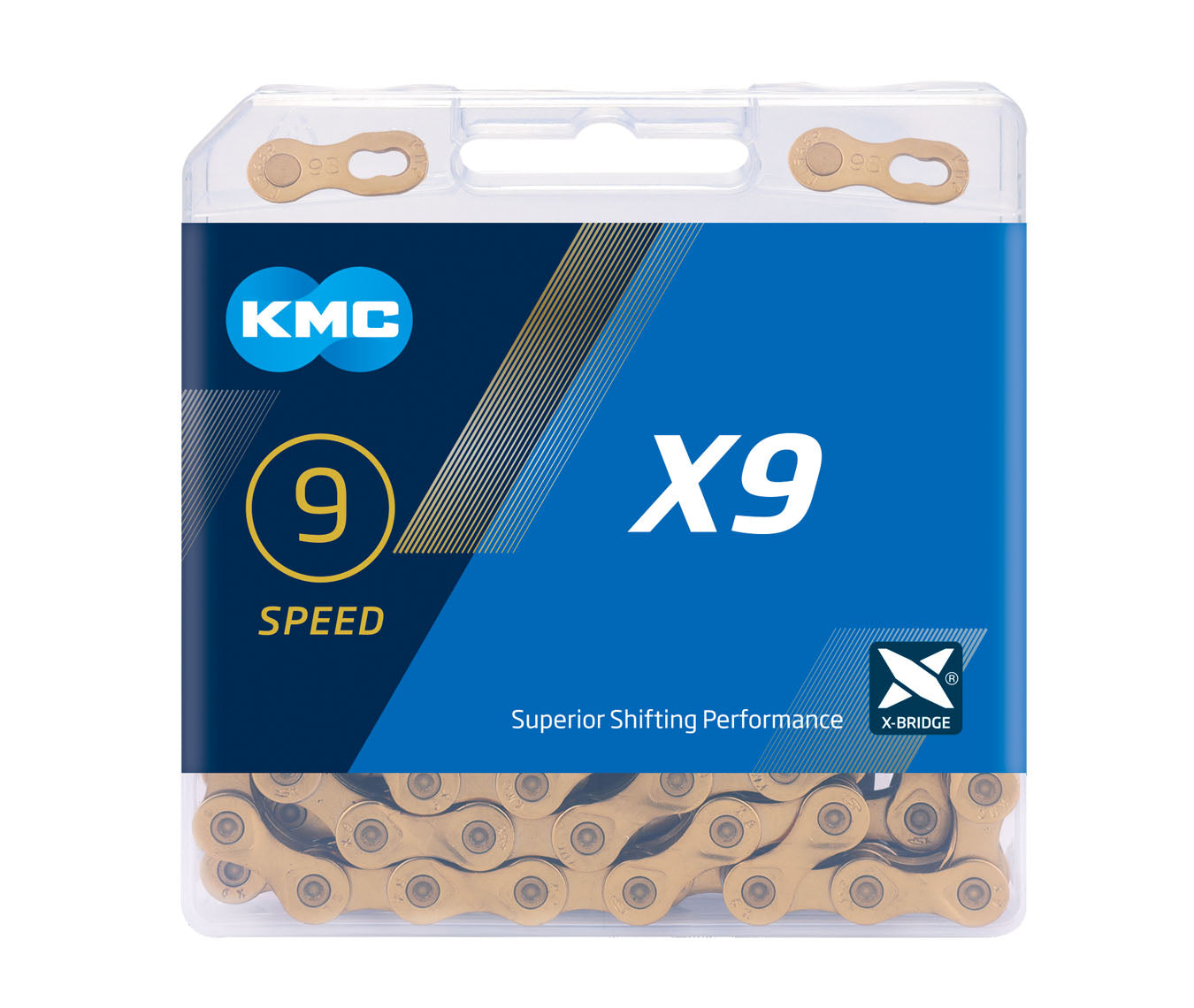 KMC X9 X-Bridge 9 Speed Chain -Live4Bikes