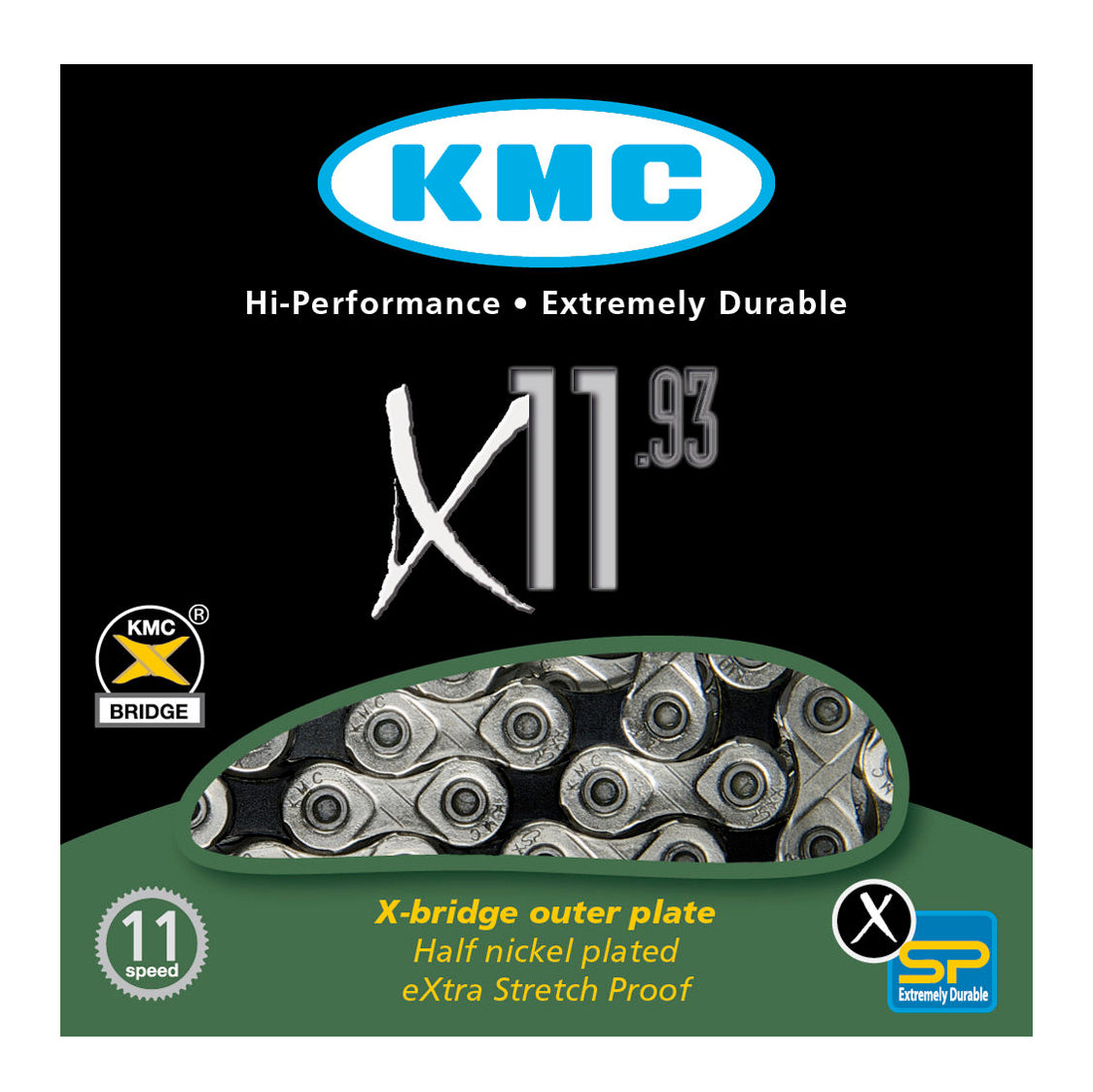 KMC X11.93 CHAIN 11 SPEED CHAIN - Live4Bikes