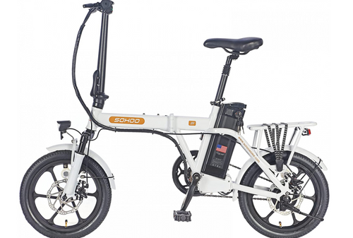 SOHOO 16” 350W Folding Electric Sport - Commuter Bicycle -Live4Bikes