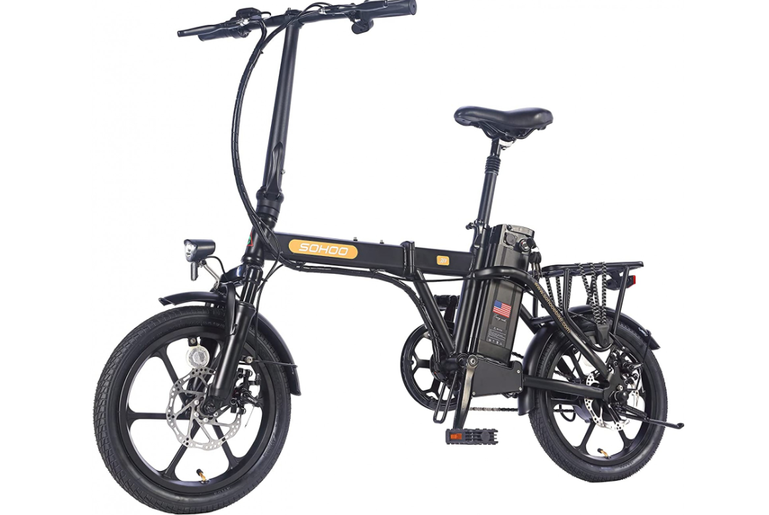 SOHOO 16” 350W Folding Electric Sport - Commuter Bicycle -Live4Bikes