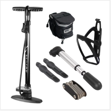 Serfas CK 6 Combo Kit w Floor Mini Pump Live4Bikes LIVE 4 BIKES