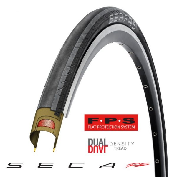 Serfas Seca RS Survivor Flat Protection System Tire 700c x 25 Live4Bi LIVE 4 BIKES