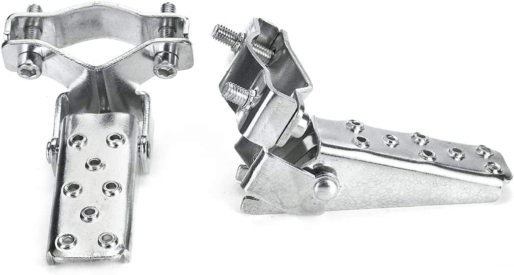 Steel Foldable Frame Foot Pegs Foot Rest Live4Bikes LIVE 4 BIKES