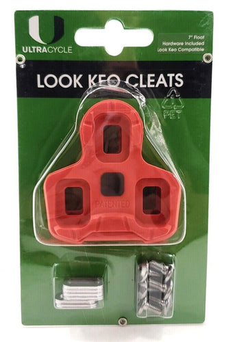 Ultra Cycle Look Keo Cleats - 7° Float Hardware Included Look Keo Compatible -Live4Bikes