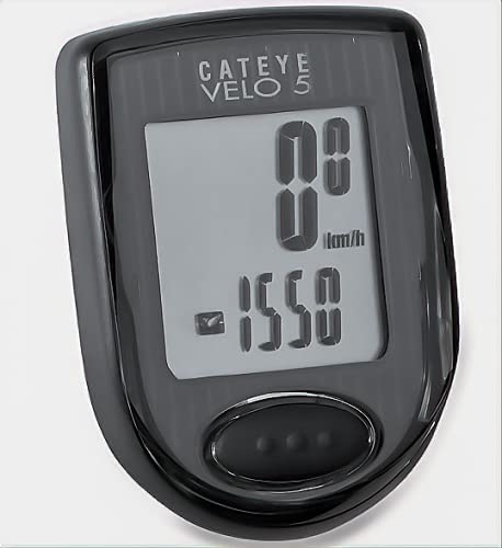 Cateye Velo 5 Cyclocomputer Bicycle Wired Compute speedometer -Live4Bikes