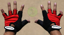 Load image into Gallery viewer, Vigor Storm Gloves Black / Red Short Fingered Cycling protective gloves - Live4bikes