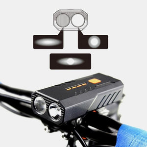 USB Led Headlight Multi Use Bicycle Lamp Reversible phone charger -Live4Bikes