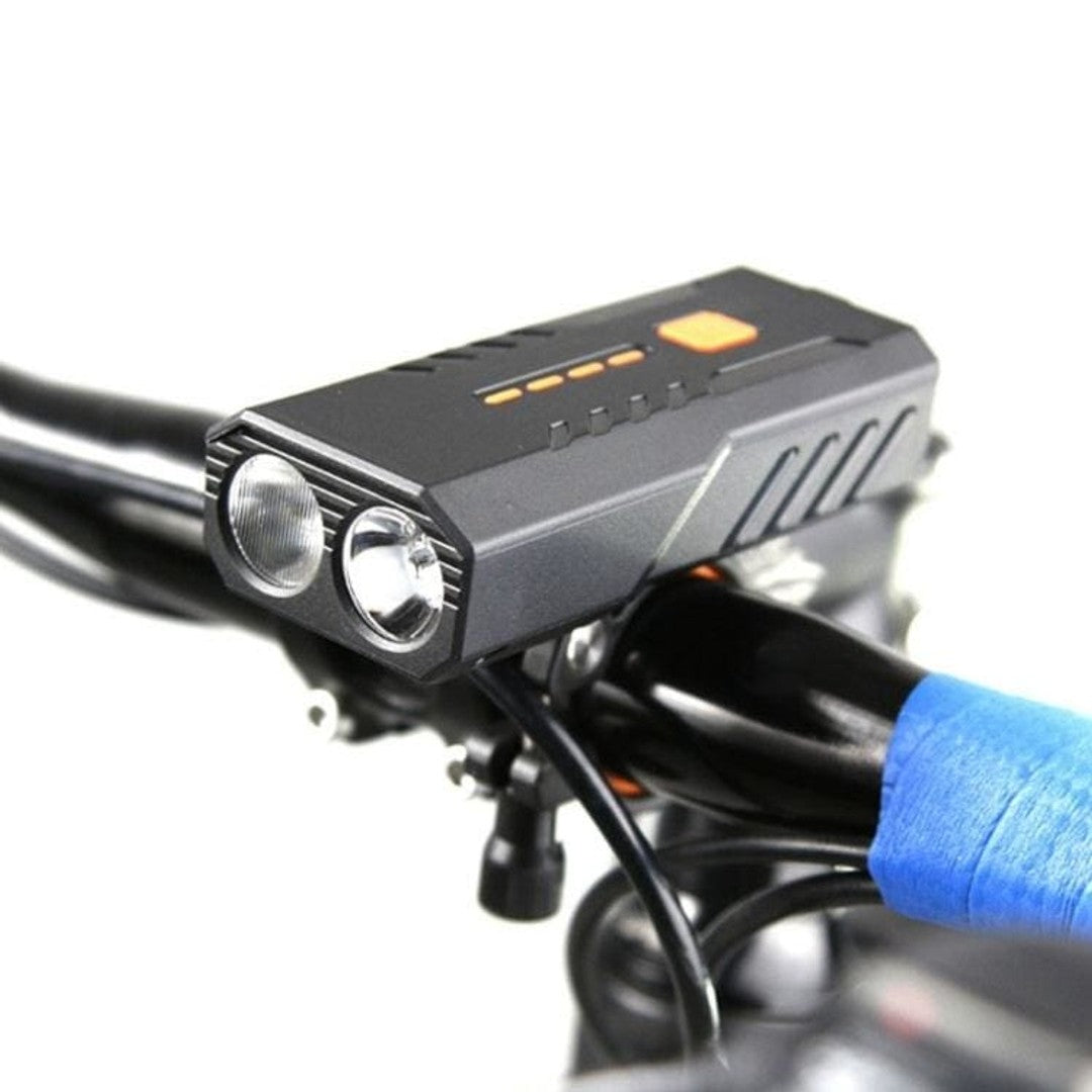 USB Led Headlight Multi Use Bicycle Lamp Reversible phone charger -Live4Bikes