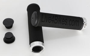 Foam Locking Cruiser Bicycle handlebar grip Grips  - Live4Bikes
