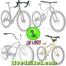 Load image into Gallery viewer, Beach Cruisers with Moon Handlebars 25.4mm Chrome -Live4Bikes