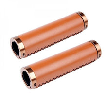 Load image into Gallery viewer, Retro Brown Style Lock On Handlebar Bike Grips -Live4Bikes