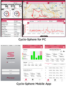 Pioneer Bicycle Computer Speedometer SGX-CA500 GPS wifi Ant+ - Live 4 Bikes