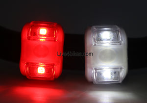 Silicone Cycling Bicycle Safety Headlight and Taillight Light Set - Live4Bikes