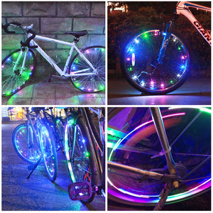 Wheel Light Multi Color Spoke Lights 7 colors 18 pattern -Live4Bikes