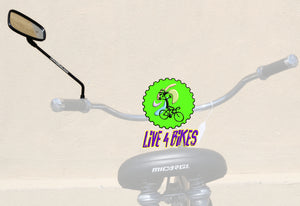 SunLite DH II Heavy Duty 11-1/2" stem Bicycle Handlebar Bolt On Mirror -Live4bikes