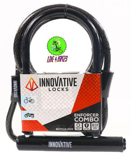Innovative Enforcer Combo U-Lock with Flex Cables Combo Set-Live4Bikes