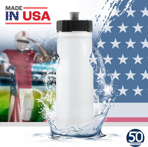Clear H2O Water Bottle drink Cup -Live4Bikes